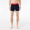 imageLacoste Mens Cotton Stretch Essentials Boxer Briefs 3PackNavy BlueGreenRedNavy Blue