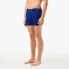 imageLacoste Mens Cotton Stretch Essentials Boxer Briefs 3PackNavy BlueRedDeep Ocean