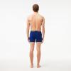 imageLacoste Mens Cotton Stretch Essentials Boxer Briefs 3PackNavy BlueRedDeep Ocean