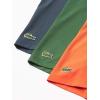 imageLacoste Mens Cotton Stretch Essentials Boxer Briefs 3PackTangerineCocoaDusty Olive