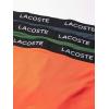imageLacoste Mens Cotton Stretch Essentials Boxer Briefs 3PackTangerineCocoaDusty Olive