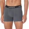 imageLacoste Mens Cotton Stretch Essentials Boxer Briefs 7PackBlackWhiteGrey