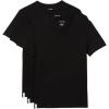 imageLacoste Mens 100 Cotton Slim Fit VNeck TShirt 3PackBlack With Black Waistbands
