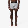 imageLacoste Mens Cotton Stretch Mini Croc Print Boxer Briefs 3PackDeep OceanDove GreyRed