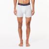 imageLacoste Mens Cotton Stretch Tricolor Waistband Boxer Briefs 3PackNavy BlueWhite