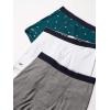 imageLacoste Mens Cotton Stretch Tricolor Waistband Boxer Briefs 3PackWhitePine GreenDark Turquoise