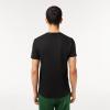 imageLacoste Mens Short Sleeve VNeck Pima Cotton Jersey TShirtBlack