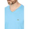 imageLacoste Mens Short Sleeve VNeck Pima Cotton Jersey TShirtBonnie