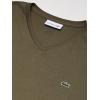 imageLacoste Mens Short Sleeve VNeck Pima Cotton Jersey TShirtGrassy