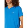 imageLacoste Mens Short Sleeve VNeck Pima Cotton Jersey TShirtHilo