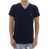 imageLacoste Mens Short Sleeve VNeck Pima Cotton Jersey TShirtNavy Blue