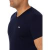 imageLacoste Mens Short Sleeve VNeck Pima Cotton Jersey TShirtNavy Blue