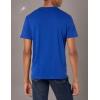 imageLacoste Mens Short Sleeve VNeck Pima Cotton Jersey TShirtPrussian Blue