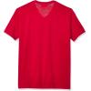 imageLacoste Mens Short Sleeve VNeck Pima Cotton Jersey TShirtRed