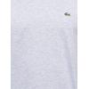 imageLacoste Mens Short Sleeve VNeck Pima Cotton Jersey TShirtSilver Heathered