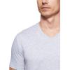 imageLacoste Mens Short Sleeve VNeck Pima Cotton Jersey TShirtSilver Heathered