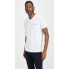 imageLacoste Mens Short Sleeve VNeck Pima Cotton Jersey TShirtWhite