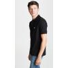 imageLacoste Mens Short Sleeved Ribbed Collar ShirtBlack