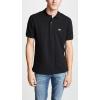 imageLacoste Mens Short Sleeved Ribbed Collar ShirtBlack