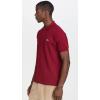 imageLacoste Mens Short Sleeved Ribbed Collar ShirtBordeaux Red