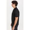 imageLacoste Mens Short Sleeved Ribbed Collar ShirtDark Black