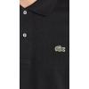 imageLacoste Mens Short Sleeved Ribbed Collar ShirtDark Black