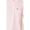 imageLacoste Mens Short Sleeved Ribbed Collar ShirtFlamingo Pink