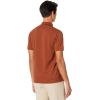 imageLacoste Mens Short Sleeved Ribbed Collar ShirtMyrrh Brown