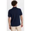 imageLacoste Mens Short Sleeved Ribbed Collar ShirtNavy Blue