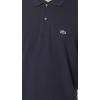 imageLacoste Mens Short Sleeved Ribbed Collar ShirtNavy BlueBlue