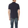 imageLacoste Mens Short Sleeved Ribbed Collar ShirtNavy BlueBlue
