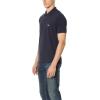 imageLacoste Mens Short Sleeved Ribbed Collar ShirtNavy BlueBlue