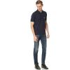 imageLacoste Mens Short Sleeved Ribbed Collar ShirtNavy BlueBlue