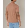 imageLacoste Mens Short Sleeved Ribbed Collar ShirtPecan