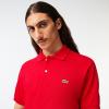 imageLacoste Mens Short Sleeved Ribbed Collar ShirtRed