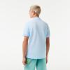 imageLacoste Mens Short Sleeved Ribbed Collar ShirtSnowcone Blue