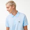 imageLacoste Mens Short Sleeved Ribbed Collar ShirtSnowcone Blue