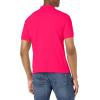 imageLacoste Mens Short Sleeved Ribbed Collar ShirtSpinel Pink