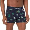 imageLacoste Mens Cotton Stretch Print Animation Boxer BriefMidnight BlueMulticolor
