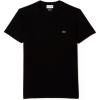 imageLacoste Mens Short Sleeve VNeck Pima Cotton Jersey TShirtBlack