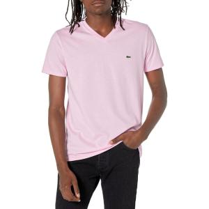 imageLacoste Mens Short Sleeve VNeck Pima Cotton Jersey TShirtAlbizia