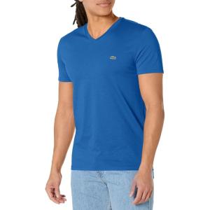 imageLacoste Mens Short Sleeve VNeck Pima Cotton Jersey TShirtKingdom