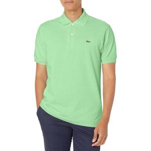 imageLacoste Mens Short Sleeved Ribbed Collar ShirtAsh