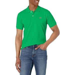 imageLacoste Mens Short Sleeved Ribbed Collar ShirtCalathea Green