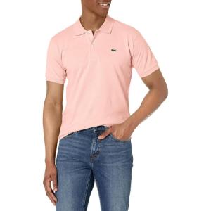 imageLacoste Mens Short Sleeved Ribbed Collar ShirtCherry Tree