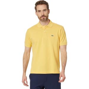 imageLacoste Mens Short Sleeved Ribbed Collar ShirtCornsilk