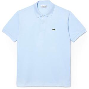 imageLacoste Mens Short Sleeved Ribbed Collar ShirtSnowcone Blue