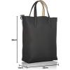 imageLacoste Anna Reversible Coated Canvas Tote Bag and Detachable PouchBlackWarm Sand