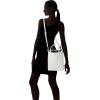 imageLacoste Anna Reversible Coated Canvas Tote Bag and Detachable PouchClean WhiteBlueNuit