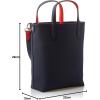 imageLacoste Anna Reversible Coated Canvas Tote Bag and Detachable PouchForest GreenNavy BlueAconitWhite